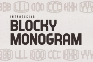 Blocky Monogram: A Premium Font for a Polished Brand