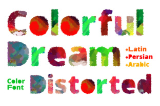 Colorful Dream Distorted: A Playful Typeface for Creative Makers