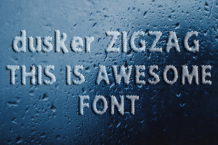Dusker ZigZag Font Review: A Playful Typeface with Personality