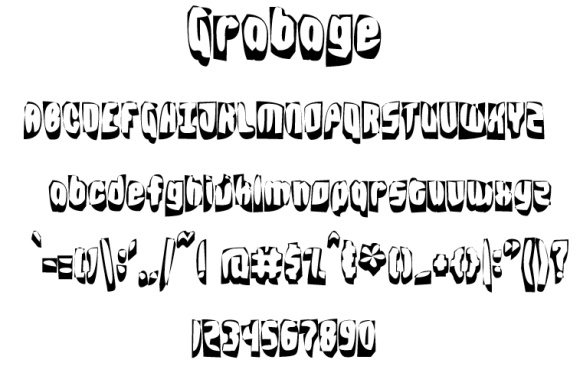 Grabage Font: A Playful Typeface for Creative Branding Projects