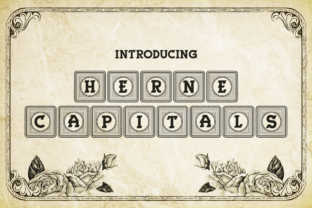 Herne Capitals: A Decorative Typeface for Editorial Elegance