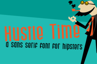 Hustle Time: A Modern Typeface for Digital Design