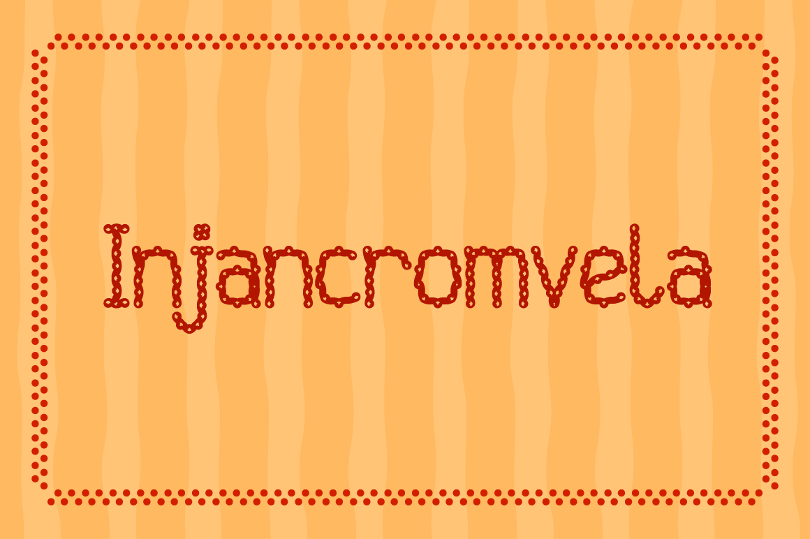Injancromvela Font Review: A Knitted Touch for Branding Projects