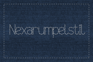 Nexarumpelstil: A Decorative Font with Hand-Stitched Charm