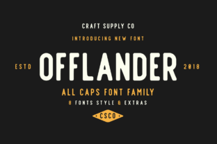 Offlander Family: A Bold Typeface for Digital Design