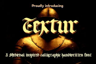 Textur Font: A Gothic Touch for Handmade and Commercial Projects