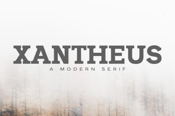Xantheus Family: A Rounded Serif Font for Modern Branding Projects